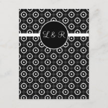 cartas de juego, vegas boda monogram rsvp