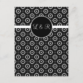 cartas de juego, vegas boda monogram rsvp