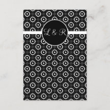 cartas de juego, vegas monogram rsvp