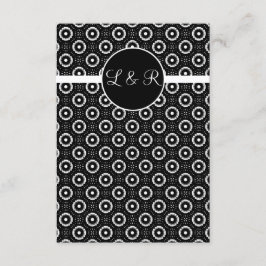 cartas de juego, vegas monogram rsvp