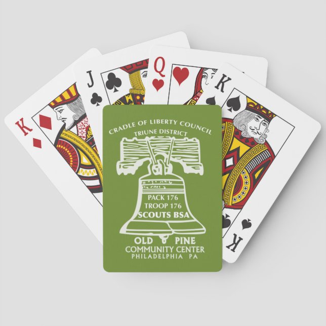 Cartas de Juego - Verde Oliva (Reverso)