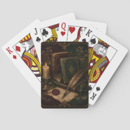 Cartas de juego Vintage Dark Academia