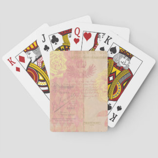 Cartas de juego vintage French Floral Bicycle®