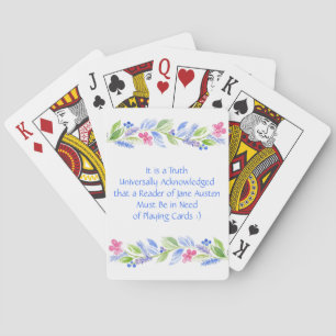 Cartas de Jugando Floral Classic de Jane Austen Mo
