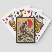 Cartas de Koi Japonesas con Tinta
