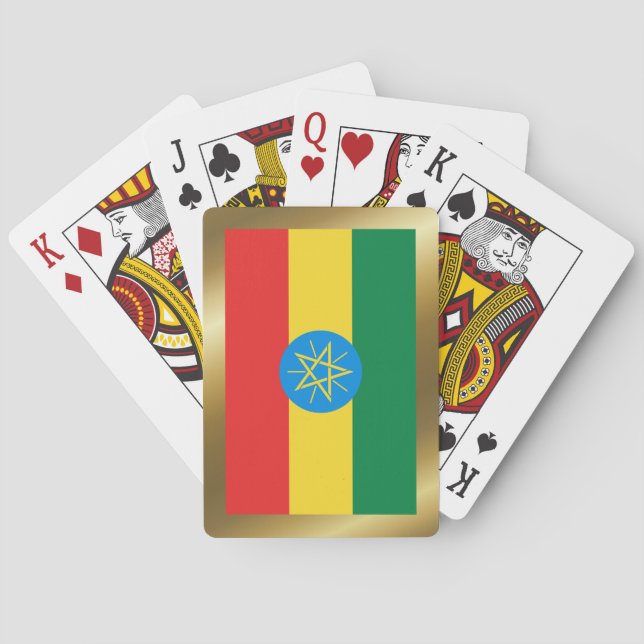 Cartas de la bandera de Etiopía (Reverso)