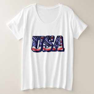 Cartas de la bandera de los Estados Unidos, camise