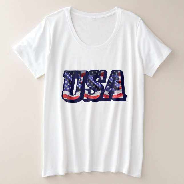 Cartas de la bandera de los Estados Unidos, camise (Anverso del diseño)