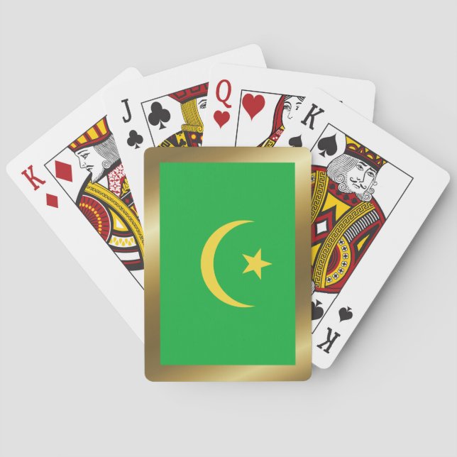 Cartas de la bandera de Mauritania (Reverso)