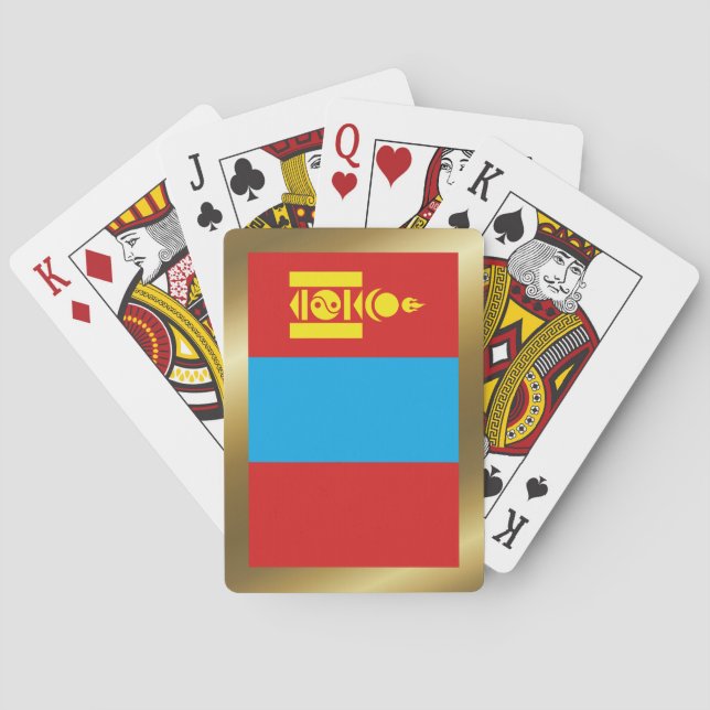 Cartas de la Bandera de Mongolia (Reverso)