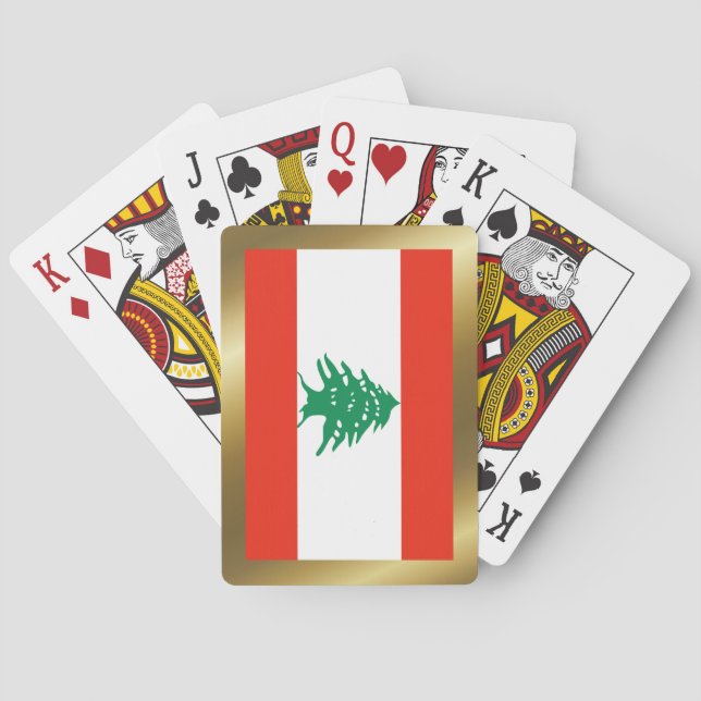 Cartas de la bandera del Líbano (Reverso)