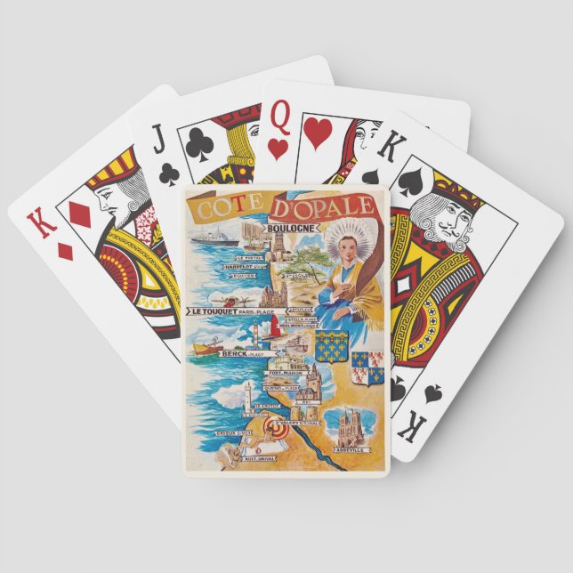 Cartas de la Costa de Ópalo de Francia (Reverso)