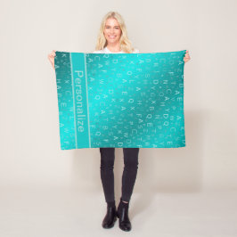 Cartas de la manta de la personalizado Fleece de c