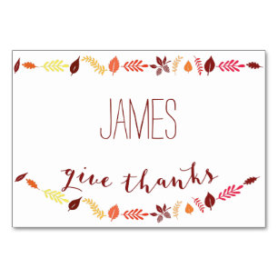 Cartas de la plaza de Acción de Gracias de Fall Le