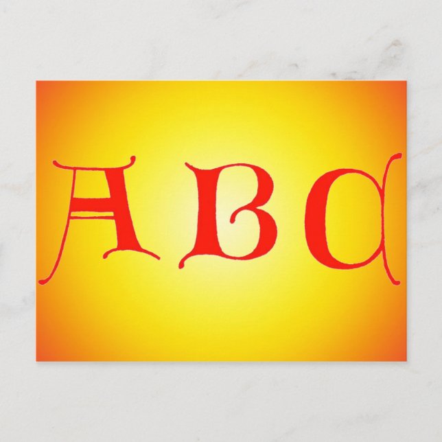 Cartas de la postal ABC (Anverso)