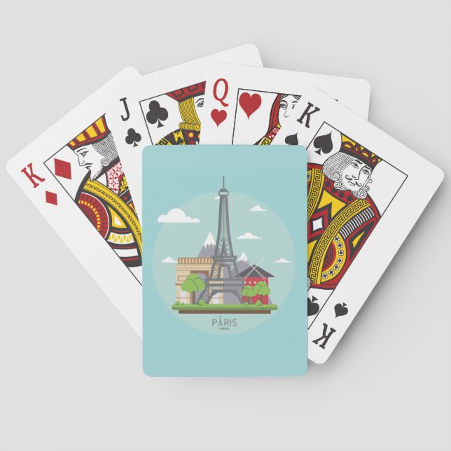 Cartas de la Torre Eiffel en París (Reverso)