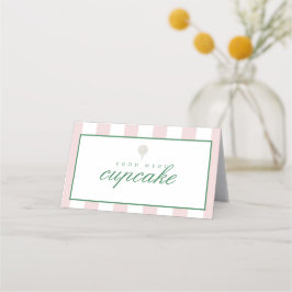 Cartas de menú de carpas de golf rosadas