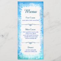 Cartas de menú del Personalizado de tema de la tor