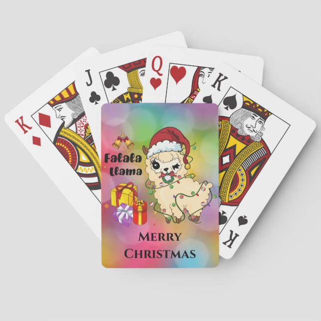 Cartas de Navidad de Llama (Reverso)