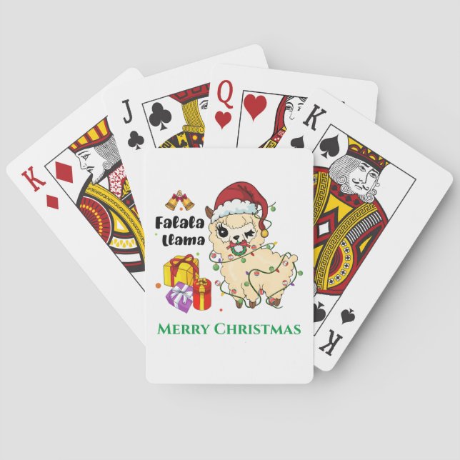 Cartas de Navidad de Llama (Reverso)