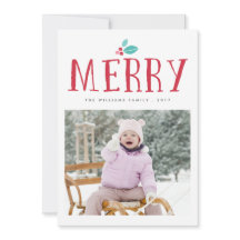 Cartas de Navidad de Merry Holly Berries