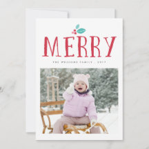 Cartas de Navidad de Merry Holly Berries