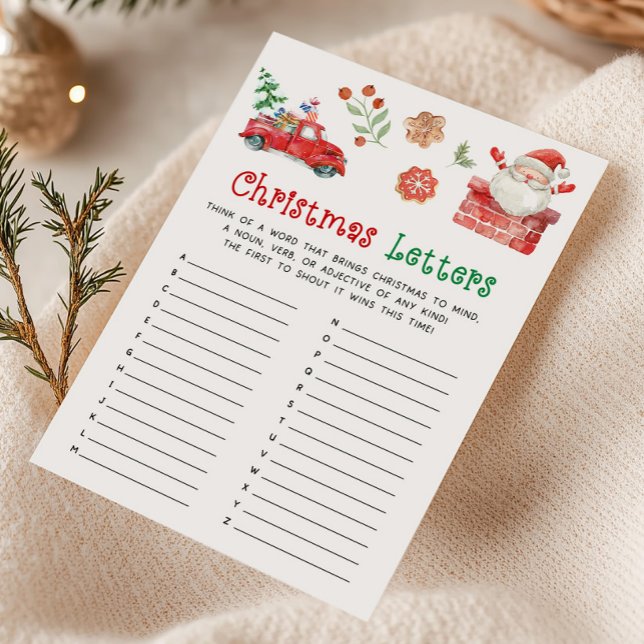 Cartas de Navidad de Santa (Christmas Party Game )