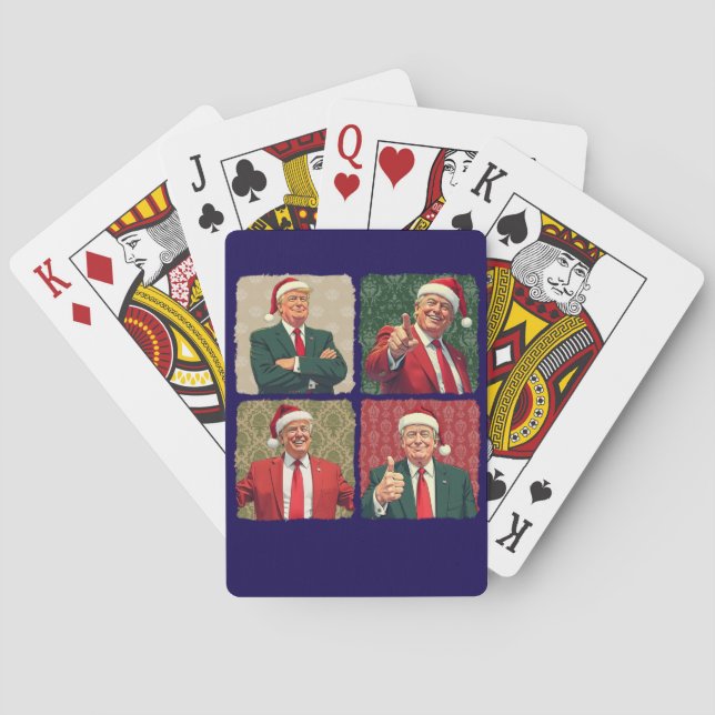 Cartas de Navidad de Trump Pop Art MAGA (Reverso)