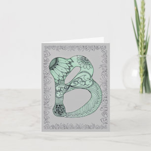 Cartas de nota alfabética letra B