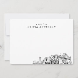 Cartas de Nota Personalizada para Esbozo de la Lín