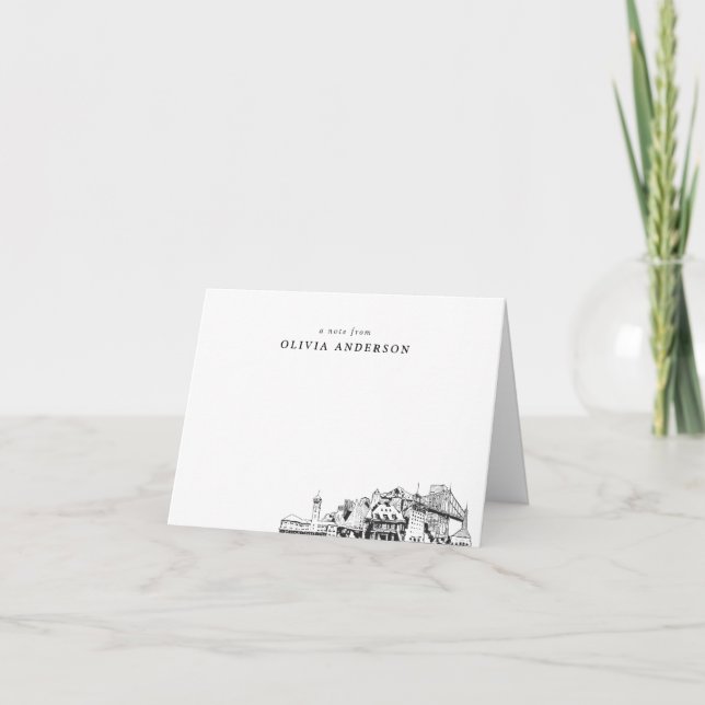 Cartas de Nota Personalizada para Esbozo de la Lín (Anverso)