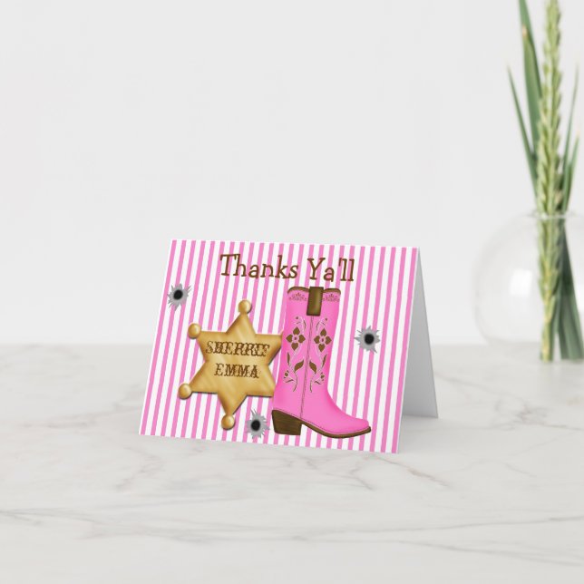 Cartas de notas de Cowboy Wild West (Anverso)