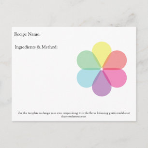 Cartas de notas de diseño de receta en blanco de R