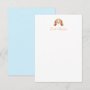 Cartas de notas de estacionamiento de perro de cac