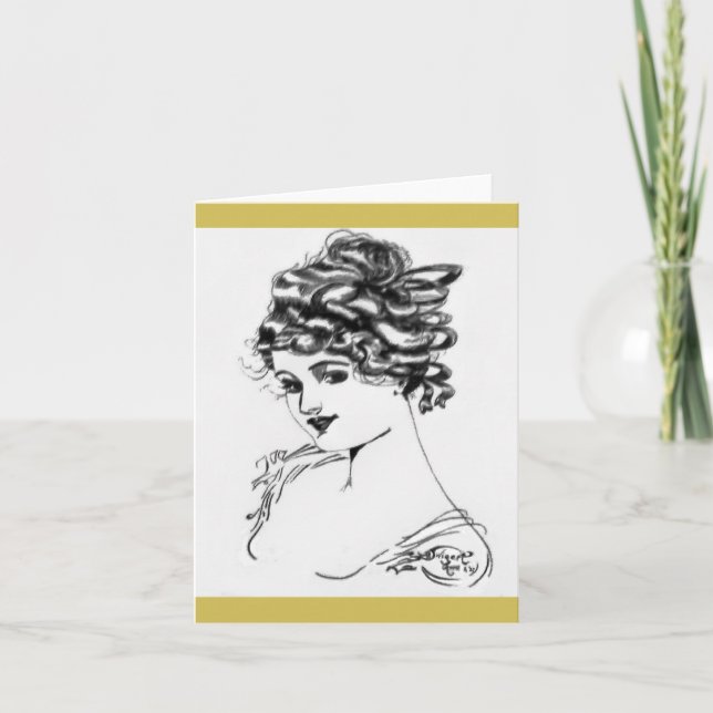 Cartas de notas de estilo Art Nouveau de 1917. (Anverso)