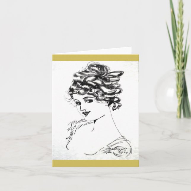 Cartas de notas de estilo Art Nouveau de 1917. (Anverso)