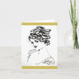 Cartas de notas de estilo Art Nouveau de 1917.