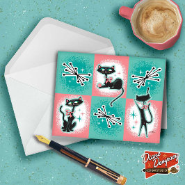 Cartas de notas de gatos modernos de mediados del 