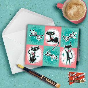 Cartas de notas de gatos modernos de mediados del 