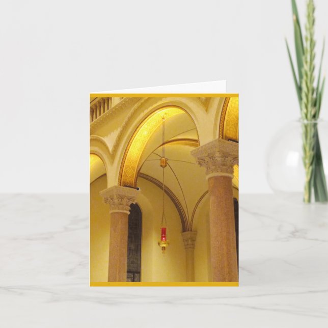 Cartas de notas de la iglesia basílica y la lámpar (Anverso)