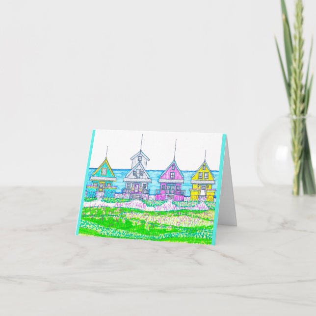 Cartas de notas de las casas de playa luminosas (Anverso)