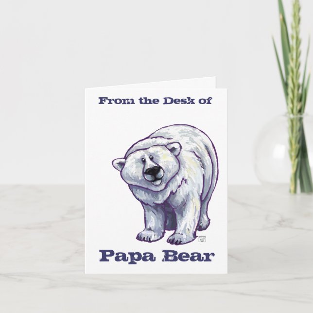 Cartas de notas de oso polar para Papa Bear (Anverso)