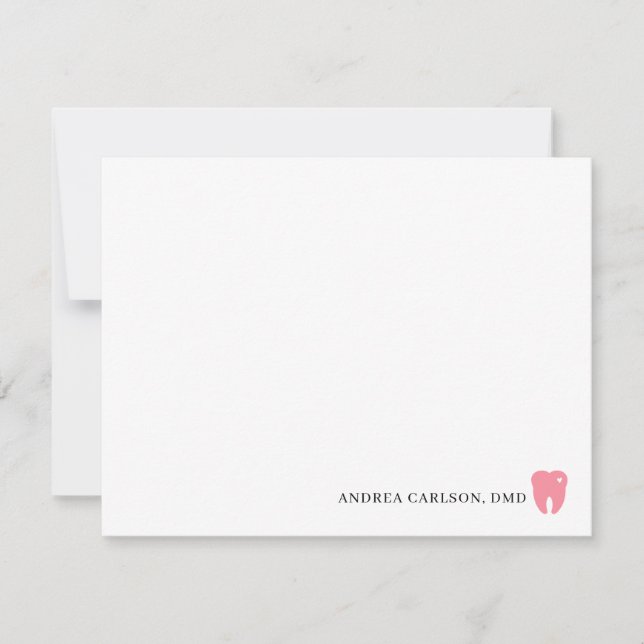 Cartas de notas de personalizado Dentist Stationer (Anverso)