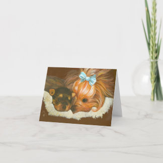 Cartas de notas de pipa de Yorkshire Terrier Mama