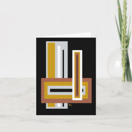 Cartas de notas de rectángulos apilados abstractos