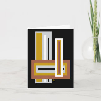 Cartas de notas de rectángulos apilados abstractos