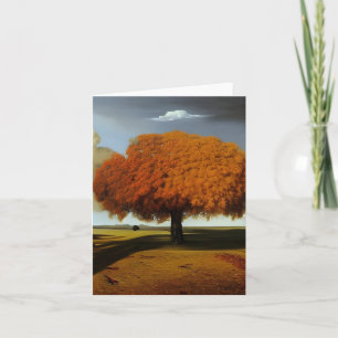 Cartas de notas del Bella Artes de roble de otoño