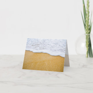 Cartas de notas dobladas de arena y surf en blanco