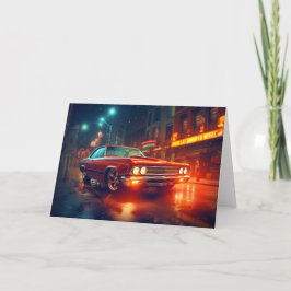 Cartas de notas en blanco de autos cinemáticos de 