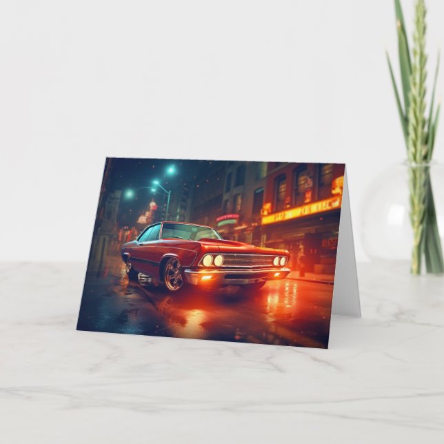 Cartas de notas en blanco de autos cinemáticos de  (Anverso)